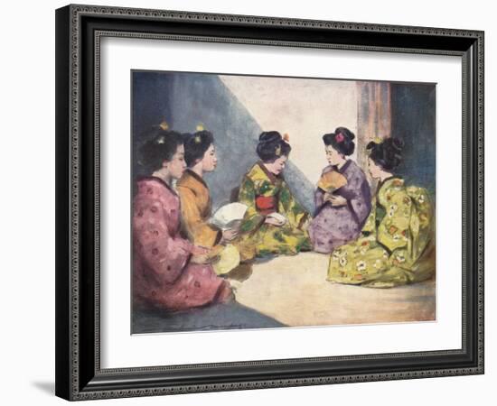 'Butterflies', c1887, (1901)-Mortimer L Menpes-Framed Giclee Print