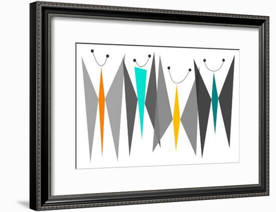 Butterflies - Grays-Tonya Newton-Framed Premium Giclee Print