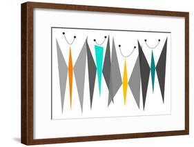 Butterflies - Grays-Tonya Newton-Framed Premium Giclee Print