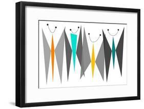 Butterflies - Grays-Tonya Newton-Framed Premium Giclee Print