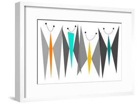 Butterflies - Grays-Tonya Newton-Framed Premium Giclee Print