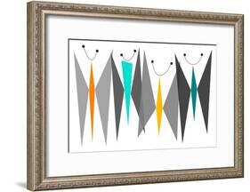 Butterflies - Grays-Tonya Newton-Framed Premium Giclee Print