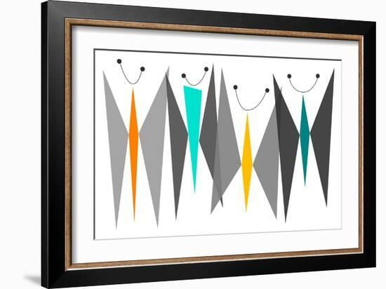 Butterflies - Grays-Tonya Newton-Framed Premium Giclee Print