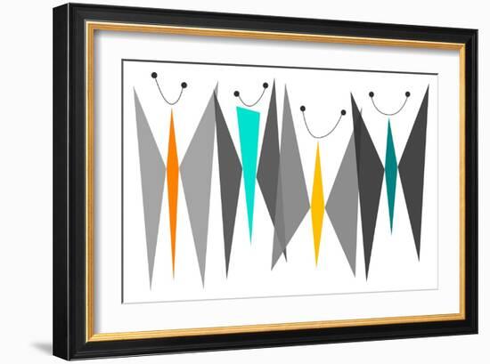 Butterflies - Grays-Tonya Newton-Framed Premium Giclee Print