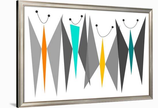 Butterflies - Grays-Tonya Newton-Framed Premium Giclee Print