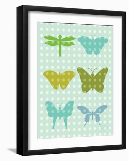 Butterflies I-Patty Young-Framed Art Print