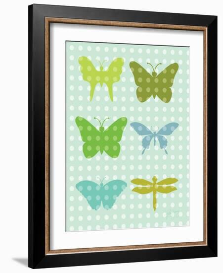 Butterflies II-Patty Young-Framed Art Print