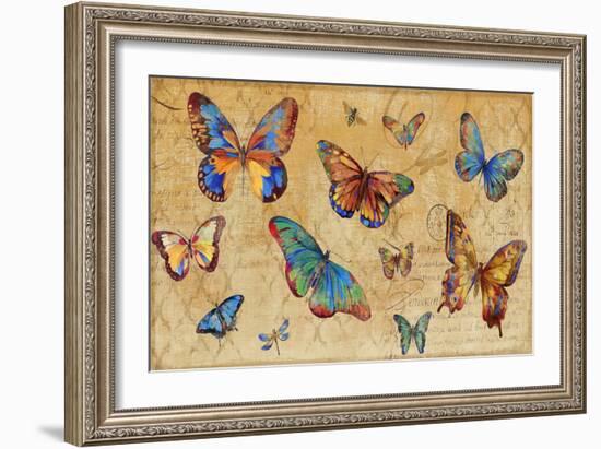 Butterflies in Flight-Anna Polanski-Framed Art Print