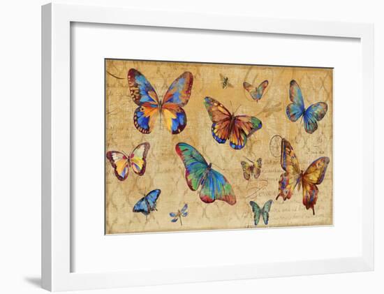 Butterflies in Flight-Anna Polanski-Framed Art Print