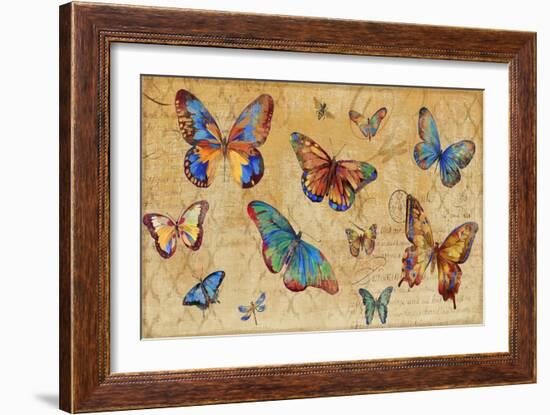 Butterflies in Flight-Anna Polanski-Framed Art Print