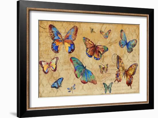 Butterflies in Flight-Anna Polanski-Framed Art Print