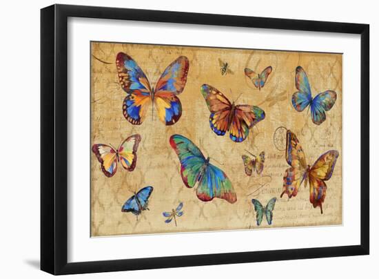 Butterflies in Flight-Anna Polanski-Framed Art Print