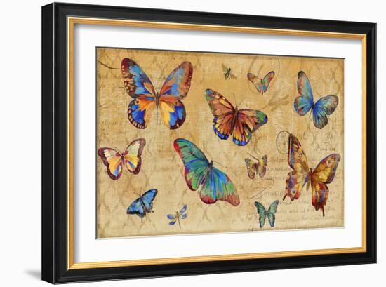 Butterflies in Flight-Anna Polanski-Framed Art Print