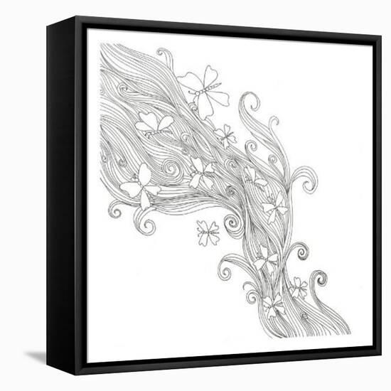 Butterflies In The Wind-Pam Varacek-Framed Stretched Canvas