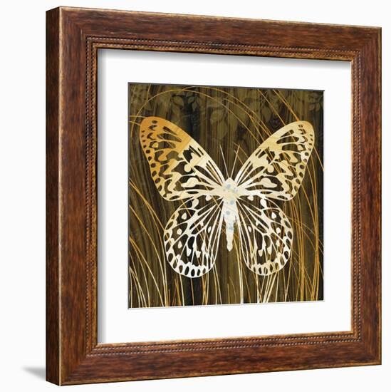 Butterflies & Leaves II-Erin Clark-Framed Art Print