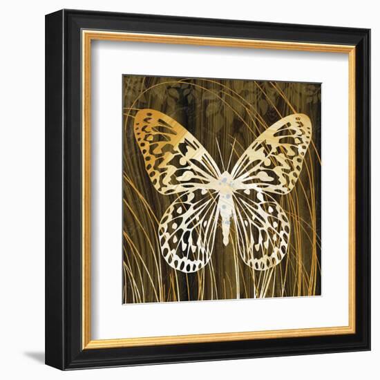 Butterflies & Leaves II-Erin Clark-Framed Art Print