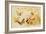 Butterflies Pulling Cherub on Thread Spool Chariot-null-Framed Giclee Print