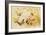 Butterflies Pulling Cherub on Thread Spool Chariot-null-Framed Giclee Print