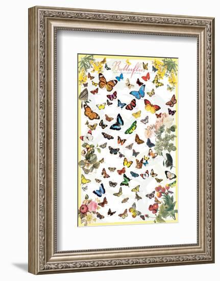 Butterflies-null-Framed Premium Giclee Print