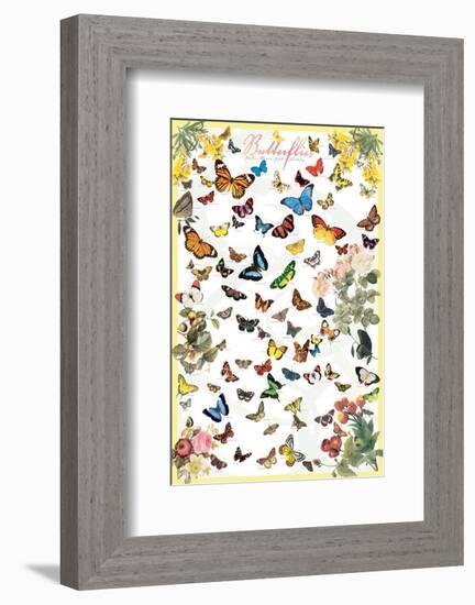 Butterflies-null-Framed Premium Giclee Print