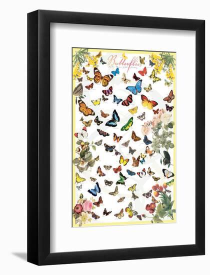 Butterflies-null-Framed Premium Giclee Print