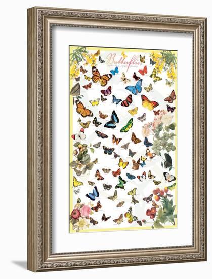 Butterflies-null-Framed Art Print