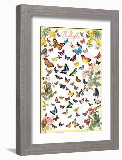 Butterflies-null-Framed Art Print