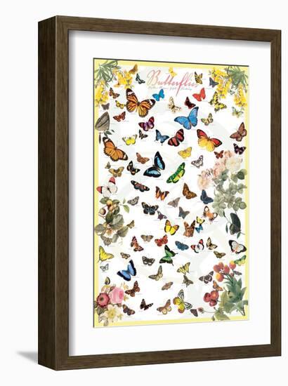 Butterflies-null-Framed Art Print