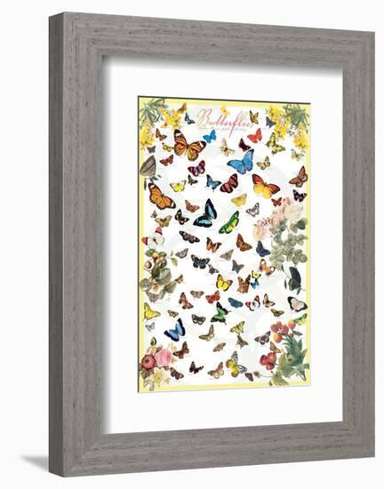 Butterflies-null-Framed Art Print