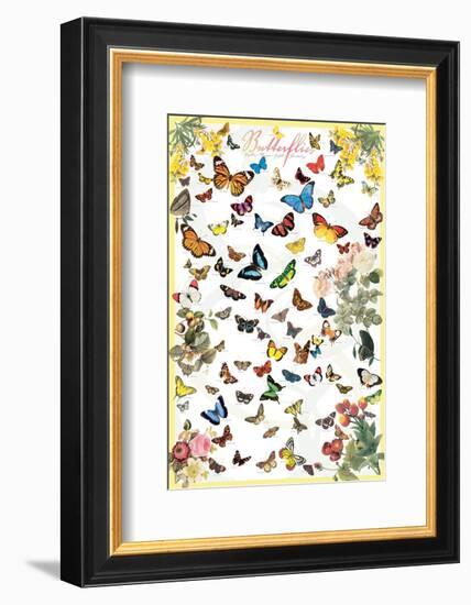 Butterflies-null-Framed Art Print