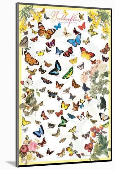 Butterflies-null-Mounted Art Print