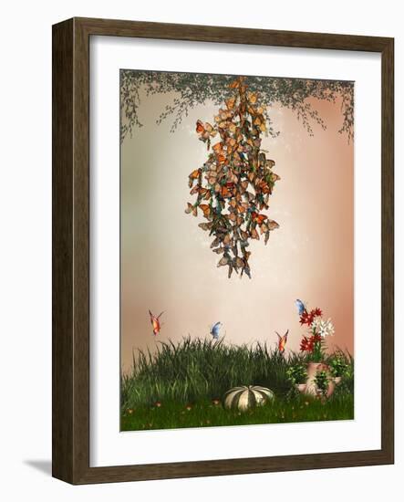 Butterflies-justdd-Framed Art Print