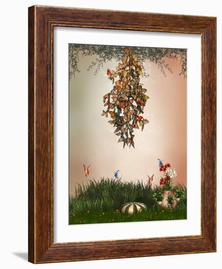 Butterflies-justdd-Framed Art Print