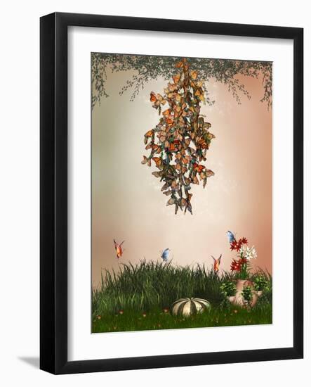 Butterflies-justdd-Framed Art Print