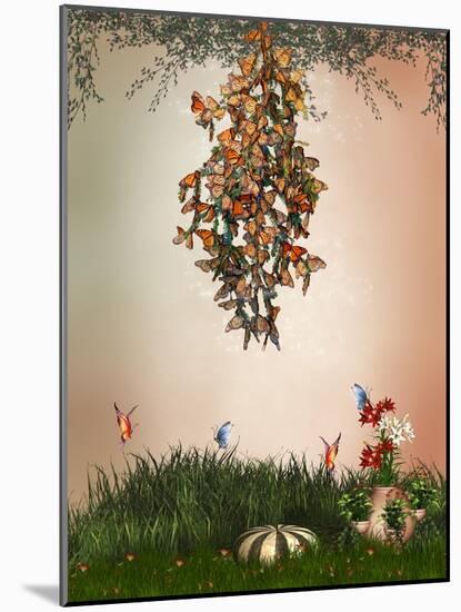 Butterflies-justdd-Mounted Art Print