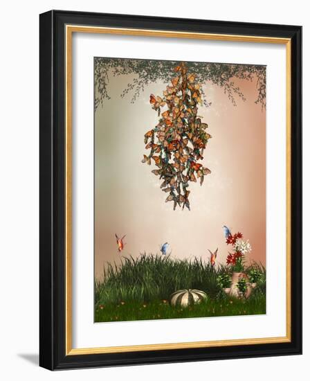 Butterflies-justdd-Framed Art Print