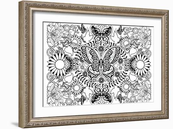 Butterflies-Art House Design-Framed Giclee Print