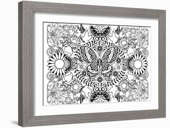 Butterflies-Art House Design-Framed Giclee Print