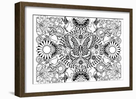 Butterflies-Art House Design-Framed Giclee Print