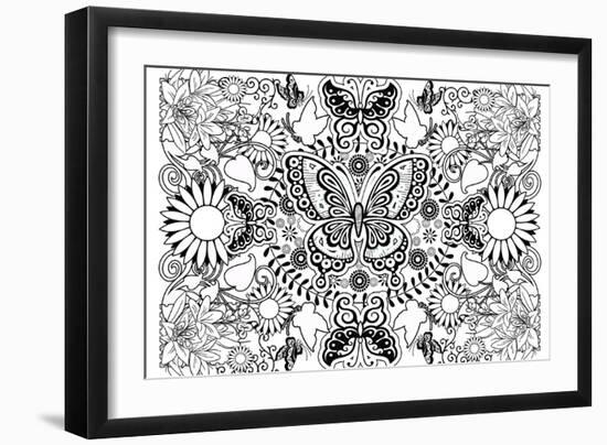 Butterflies-Art House Design-Framed Giclee Print