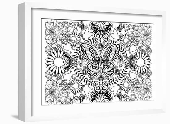 Butterflies-Art House Design-Framed Giclee Print