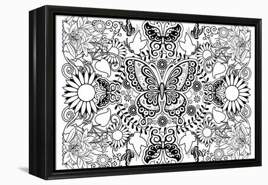 Butterflies-Art House Design-Framed Premier Image Canvas