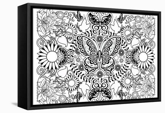 Butterflies-Art House Design-Framed Premier Image Canvas