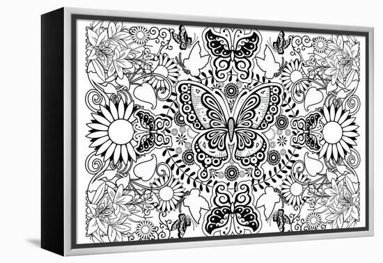 Butterflies-Art House Design-Framed Premier Image Canvas