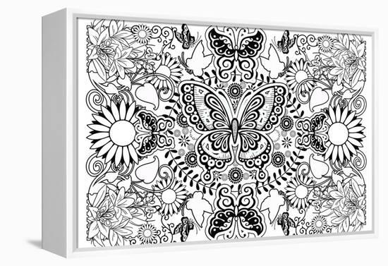 Butterflies-Art House Design-Framed Premier Image Canvas