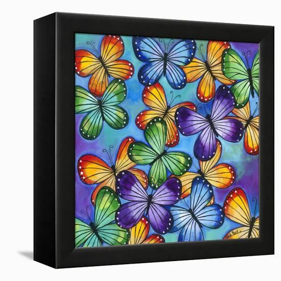 Butterflies-Carla Bank-Framed Premier Image Canvas