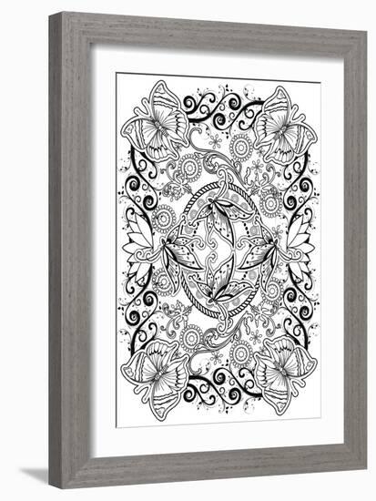 Butterflies-Art House Design-Framed Giclee Print