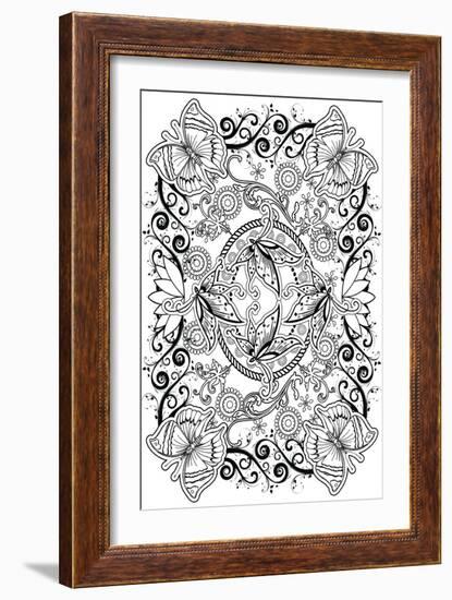 Butterflies-Art House Design-Framed Giclee Print