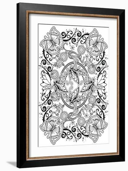 Butterflies-Art House Design-Framed Giclee Print