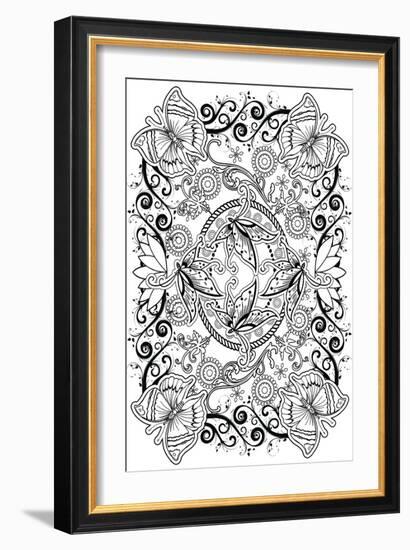 Butterflies-Art House Design-Framed Giclee Print